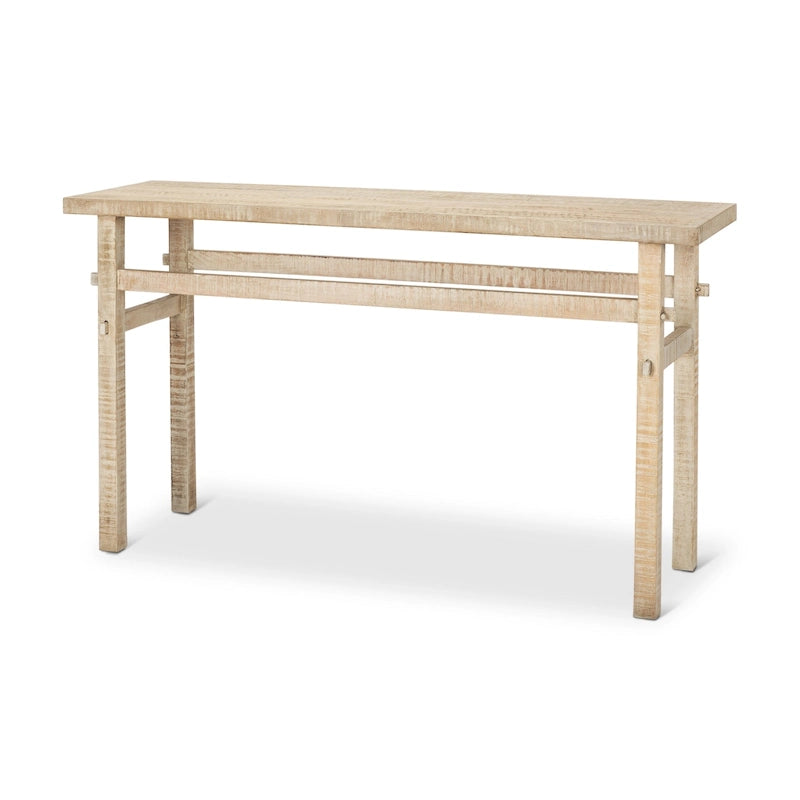 Kleiner Beistelltisch aus hellem Holz