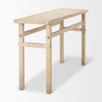 Kleiner Beistelltisch aus hellem Holz