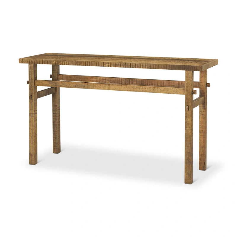 Kleiner Beistelltisch aus hellem Holz