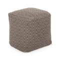 Handgefertigter Würfel-Pouf aus Baumwolle