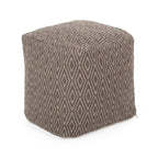 Handgefertigter Würfel-Pouf aus Baumwolle