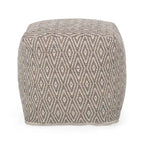 Handgefertigter Würfel-Pouf aus Baumwolle
