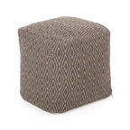Handgefertigter Würfel-Pouf aus Baumwolle