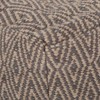 Handgefertigter Würfel-Pouf aus Baumwolle
