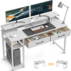Computerschreibtisch mit Schubladen und Monitorablage