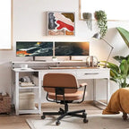 Computerschreibtisch mit Schubladen und Monitorablage