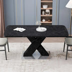 Tavolo da pranzo quadrato allungabile con piano in MDF e base in metallo