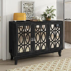 Credenza buffet contenitore a 3 ante con ante a specchio