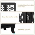 Credenza buffet contenitore a 3 ante con ante a specchio