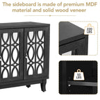 Credenza buffet contenitore a 3 ante con ante a specchio