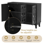 Credenza buffet contenitore a 3 ante con ante a specchio