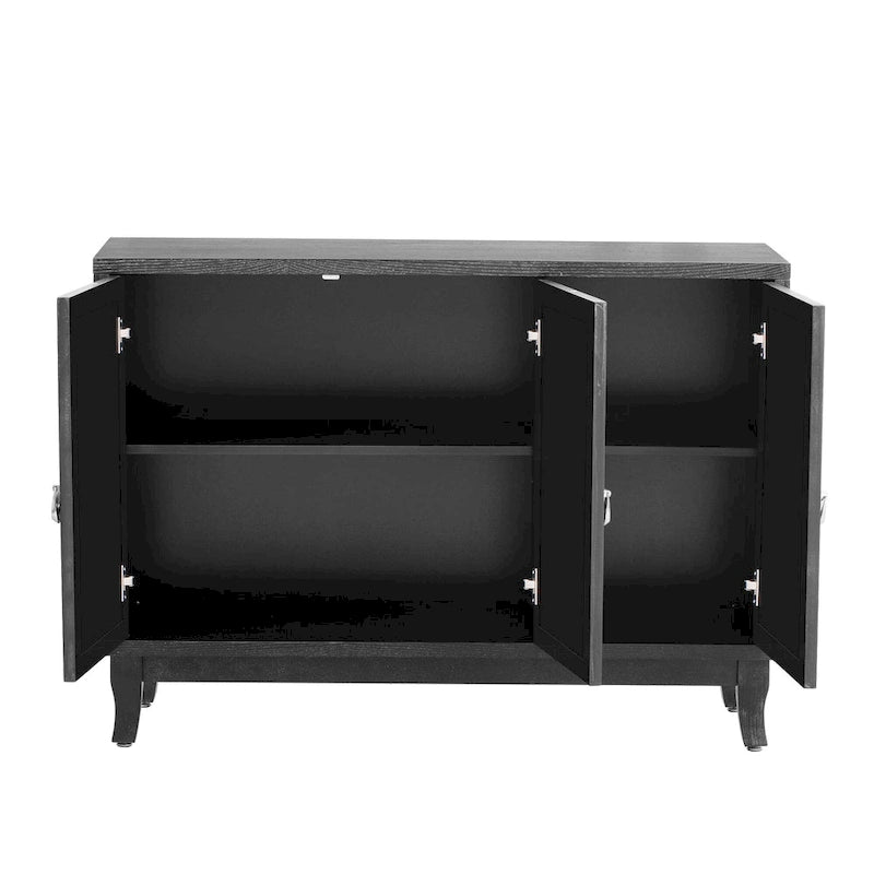 Credenza buffet contenitore a 3 ante con ante a specchio