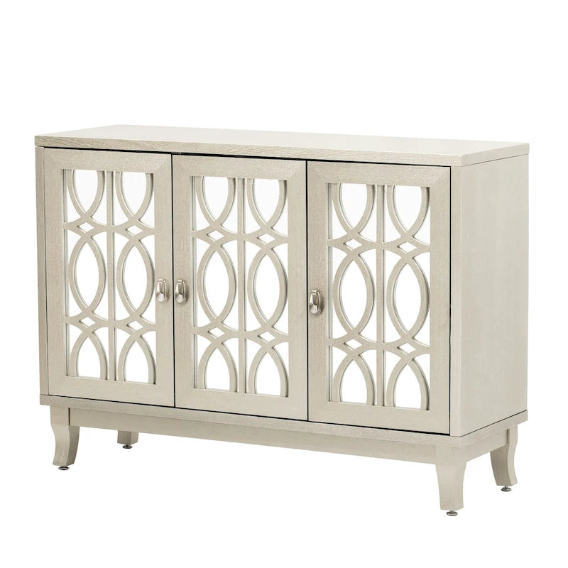 Credenza buffet contenitore a 3 ante con ante a specchio
