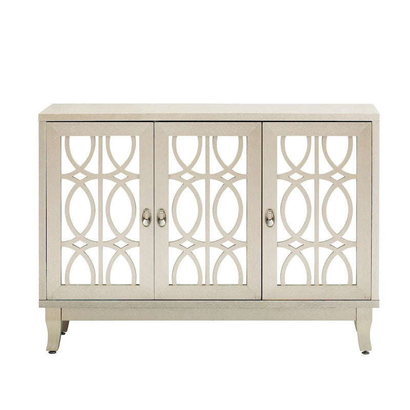 Credenza buffet contenitore a 3 ante con ante a specchio