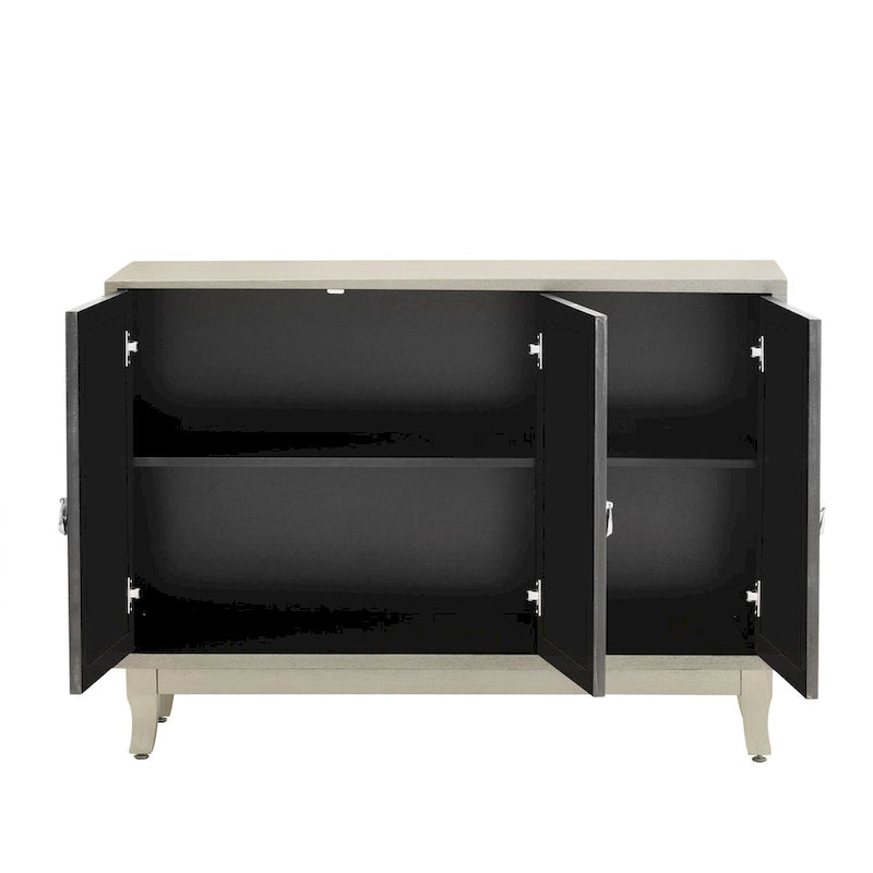 Credenza buffet contenitore a 3 ante con ante a specchio