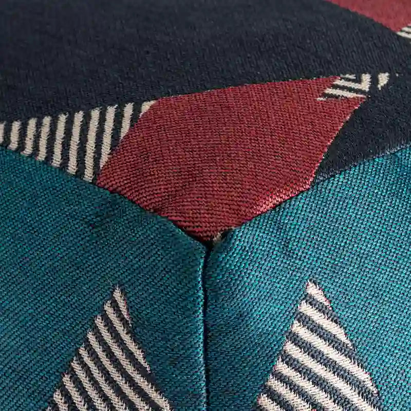 Quadratischer Indoor-/Outdoor-Pouf-Hocker, 18 x 18 x 18