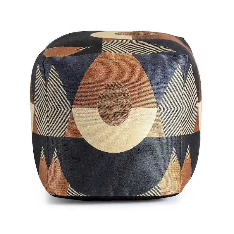 Quadratischer Indoor-/Outdoor-Pouf-Hocker, 18 x 18 x 18