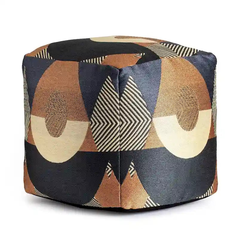 Quadratischer Indoor-/Outdoor-Pouf-Hocker, 18 x 18 x 18