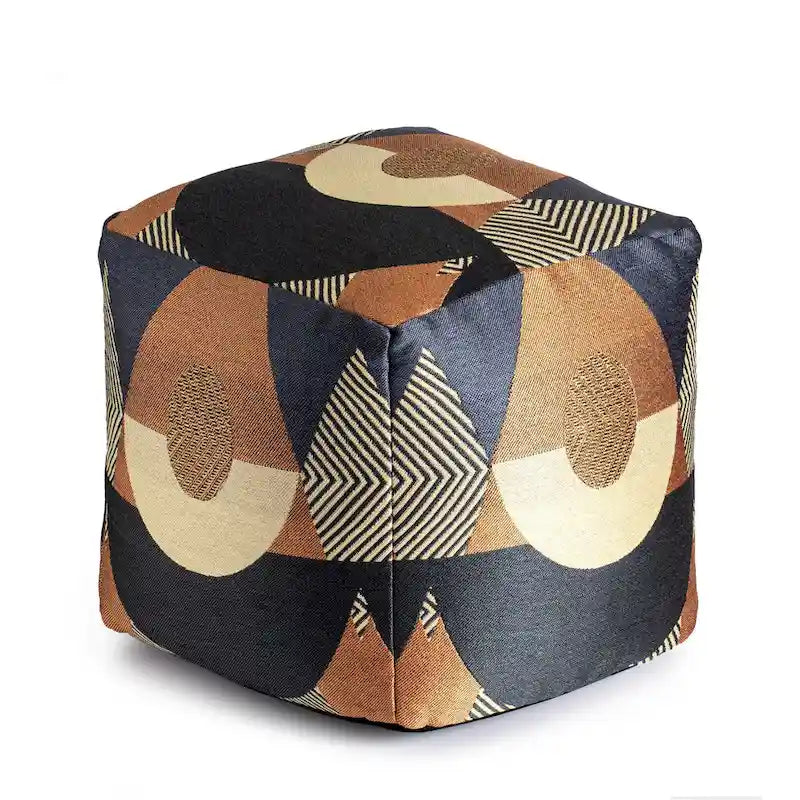 Quadratischer Indoor-/Outdoor-Pouf-Hocker, 18 x 18 x 18