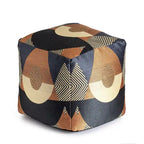 Quadratischer Indoor-/Outdoor-Pouf-Hocker, 18 x 18 x 18