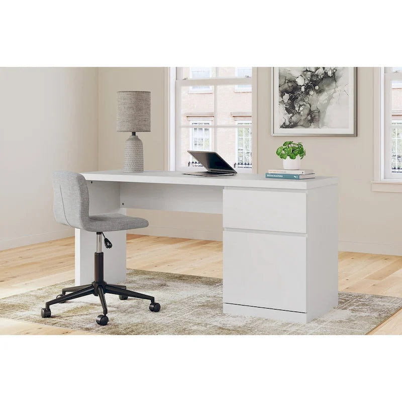 Signature Design by Ashley Onita White 60 Home Office Desk