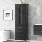 Tall Storage Cabinet with Drawers for Bathroom/Office
