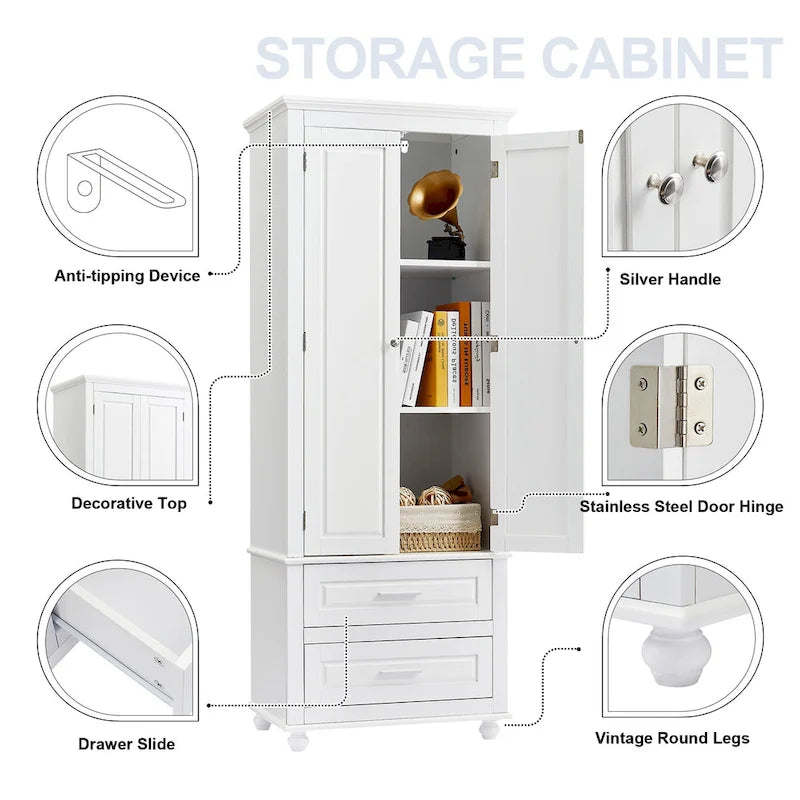 Hochschrank mit Schubladen
