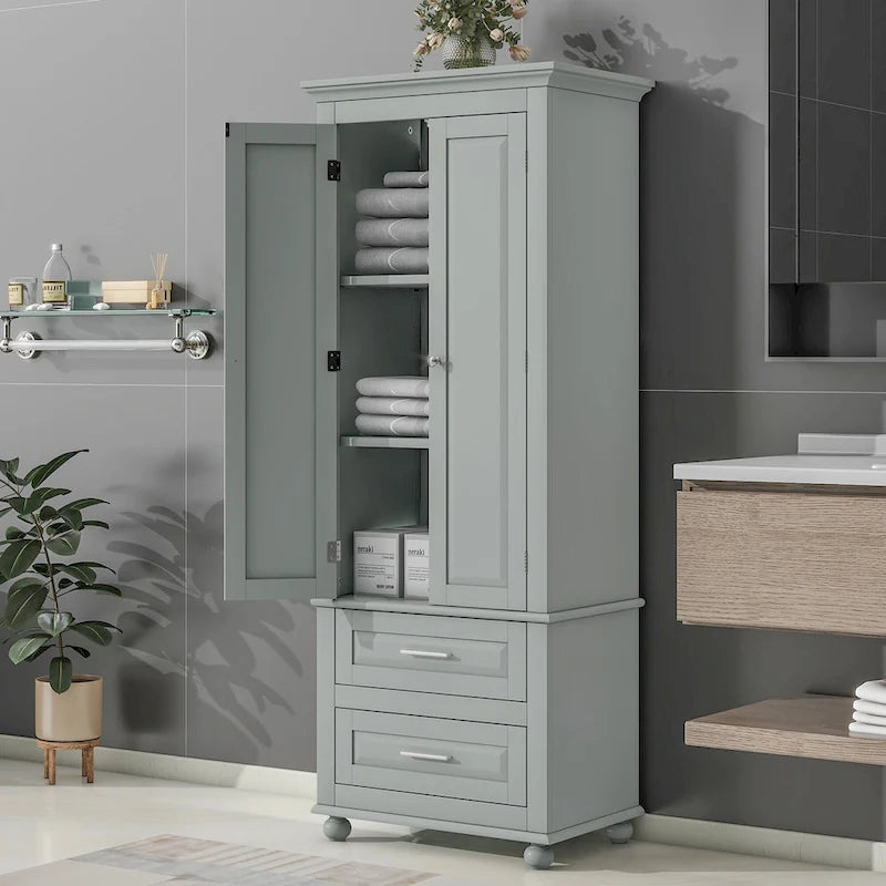 Hochschrank mit Schubladen