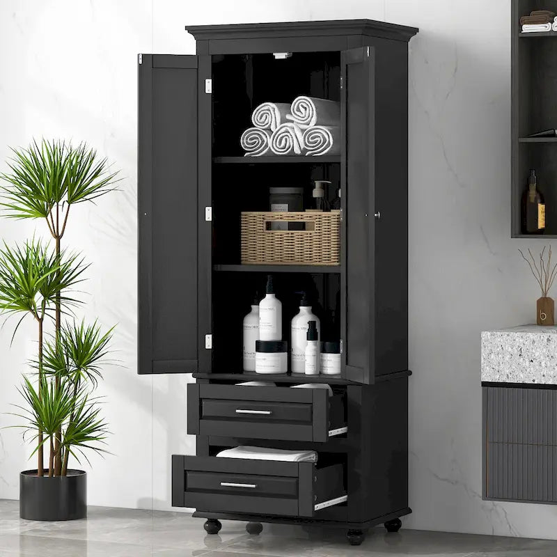Hochschrank mit Schubladen