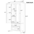 Hochschrank mit Schubladen