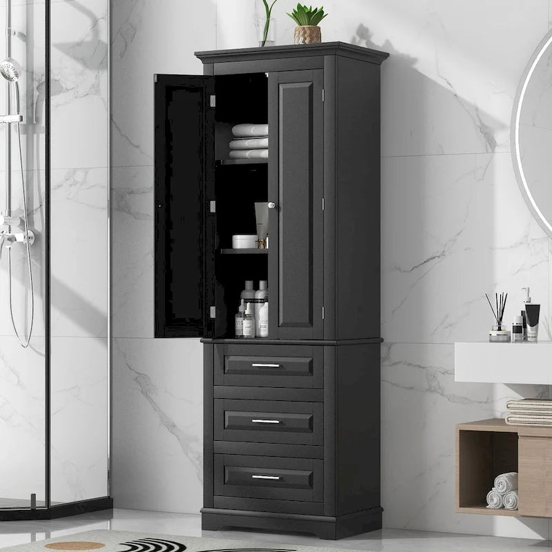 Hochschrank mit Schubladen