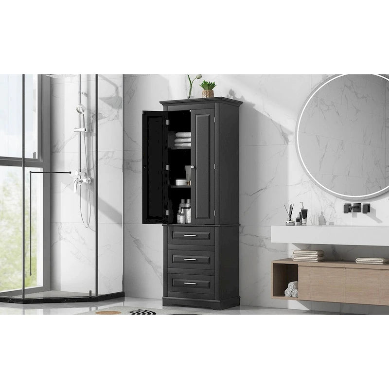 Hochschrank mit Schubladen