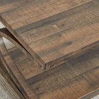 Couchtisch aus Massivholz mit Ablagefach