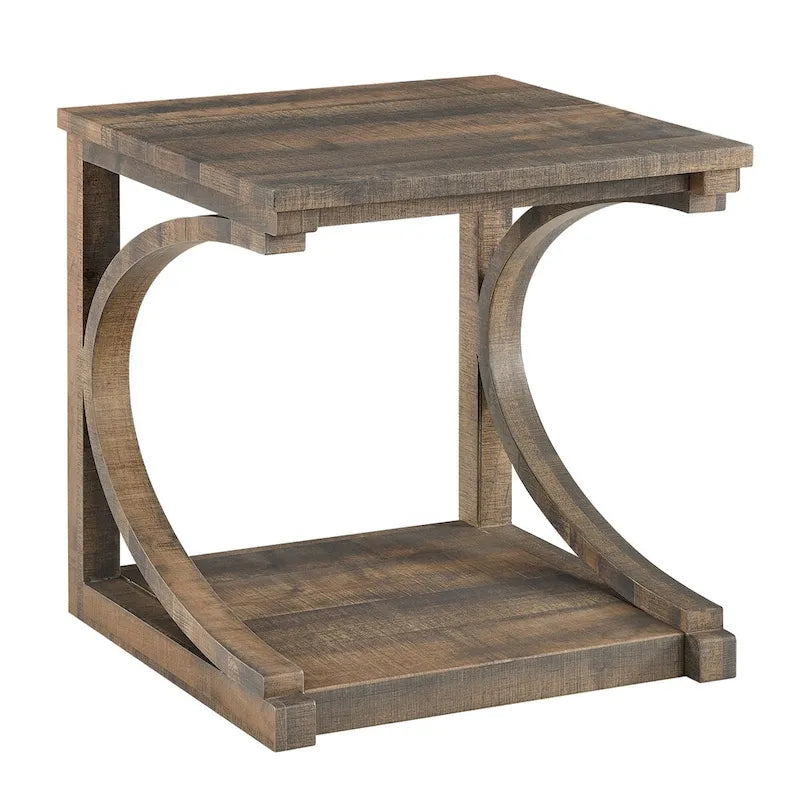 Couchtisch aus Massivholz mit Ablagefach