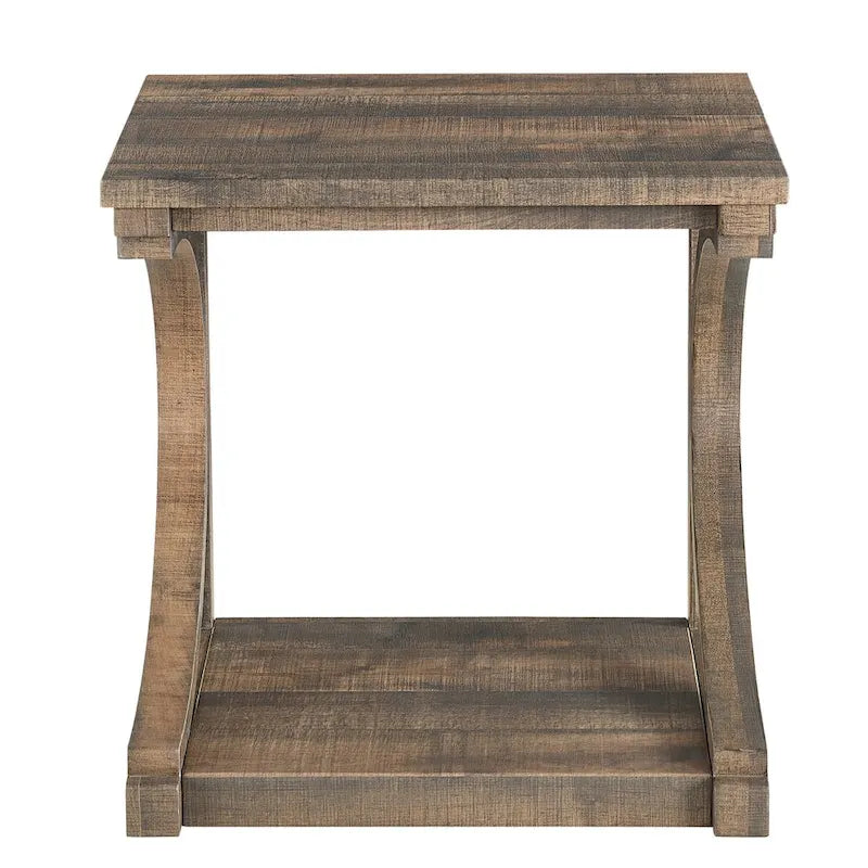 Couchtisch aus Massivholz mit Ablagefach
