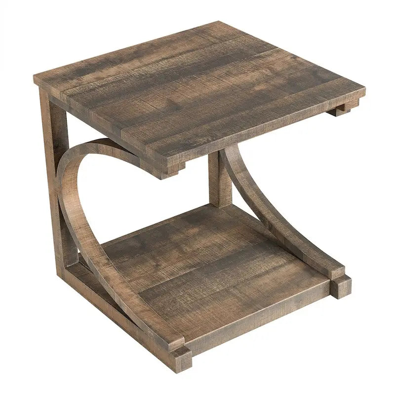 Couchtisch aus Massivholz mit Ablagefach