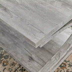Couchtisch aus Massivholz mit Ablagefach