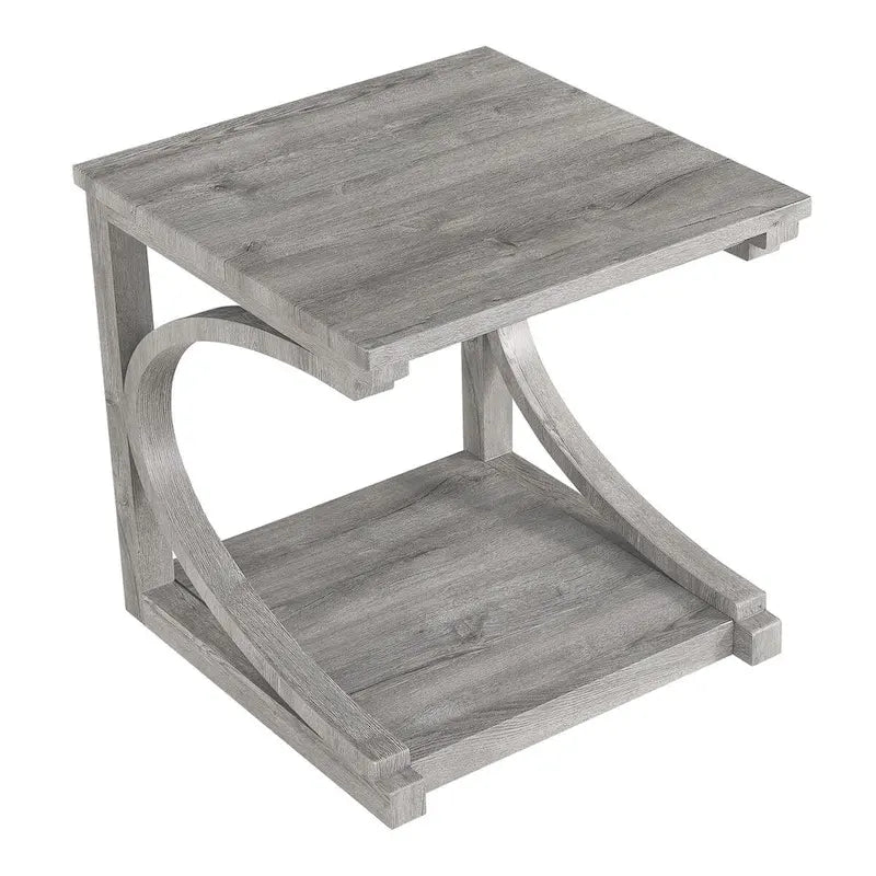 Couchtisch aus Massivholz mit Ablagefach