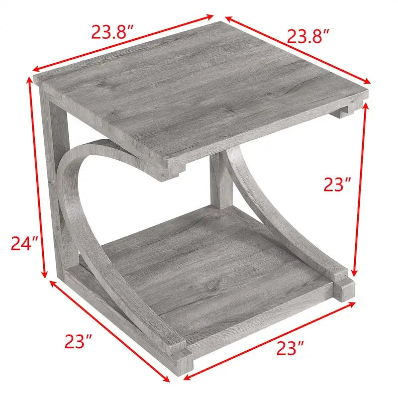 Couchtisch aus Massivholz mit Ablagefach