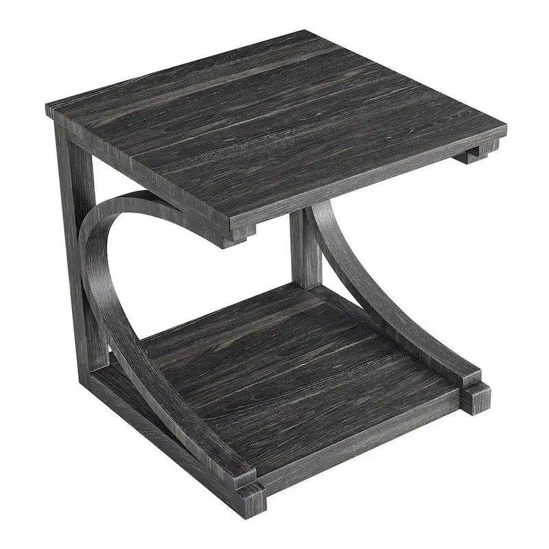 Couchtisch aus Massivholz mit Ablagefach
